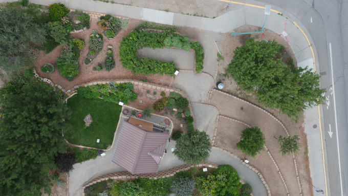 Pergola, Casita, Herb Gardens and Orchard